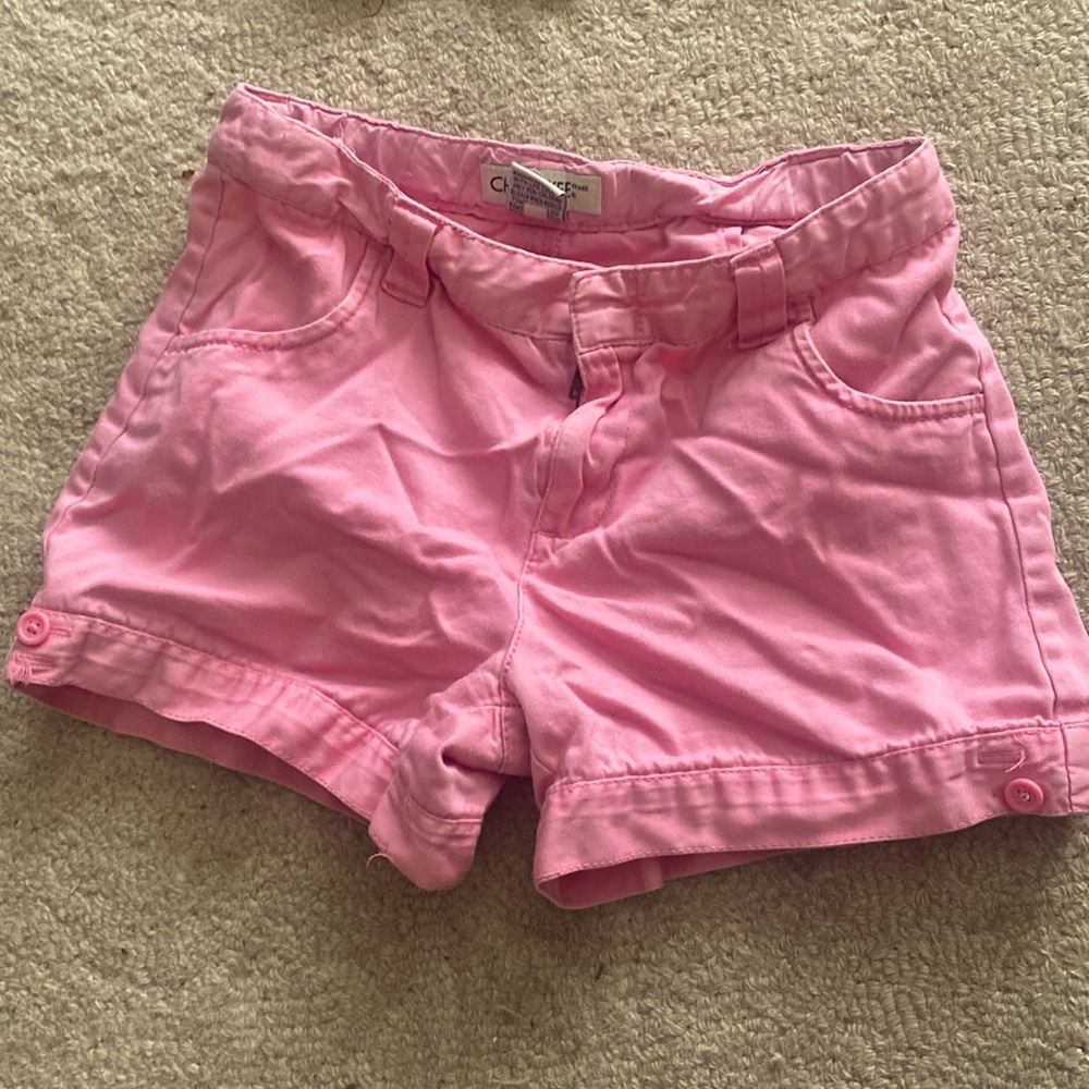 are size kids large light pink shorts 100%cotton brand Cherokee